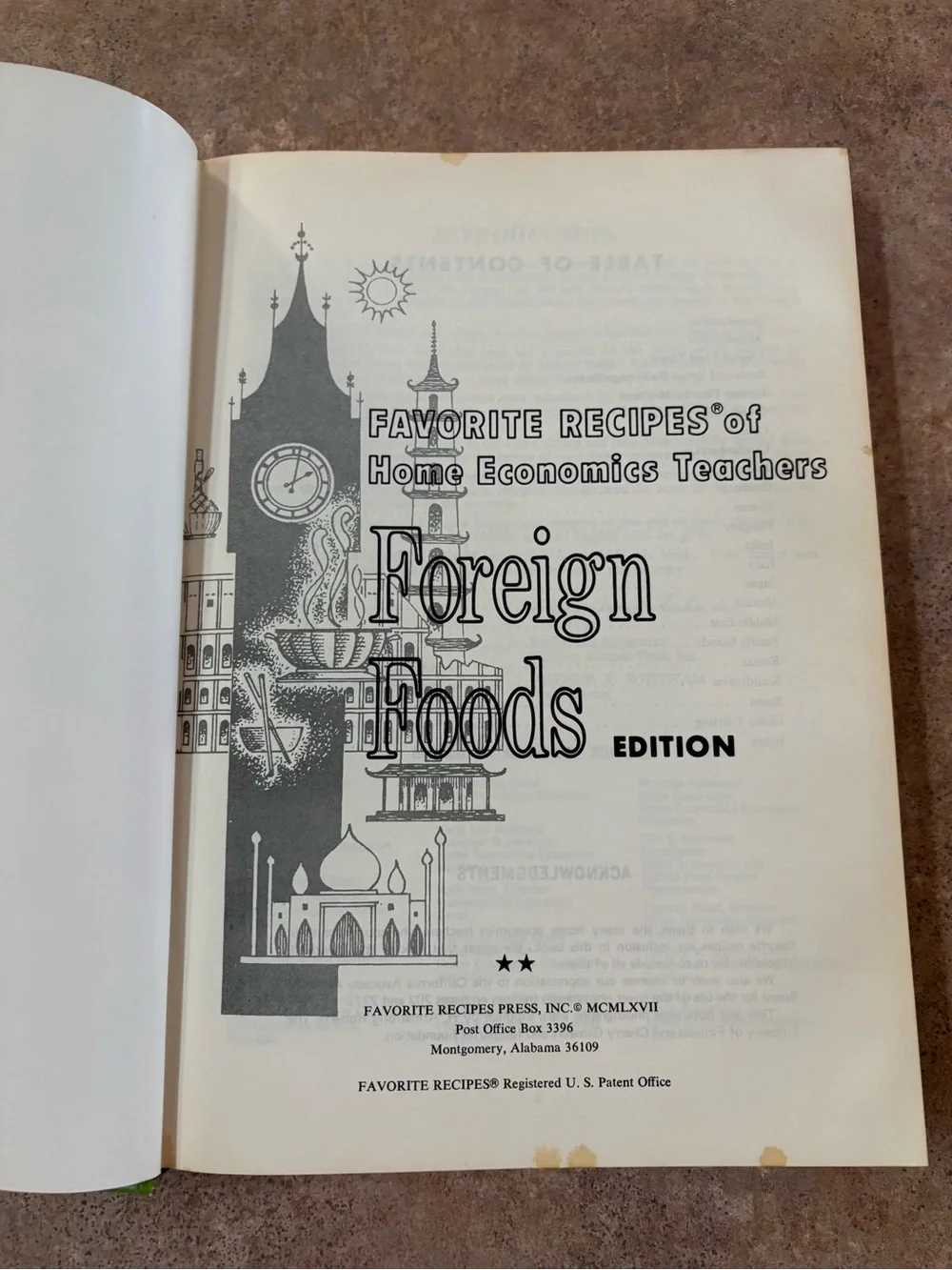 Vintage 1972 Foods With a Foreign Flavor Cookbook 2000 Recipes Around the World
